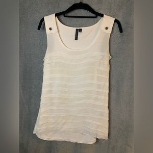 Sioni women’s white dressy shirt size medium